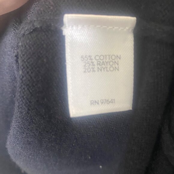 J.Jill Black Cotton Blend Top Womens XL Black Pullover Preppy - Picture 3 of 14